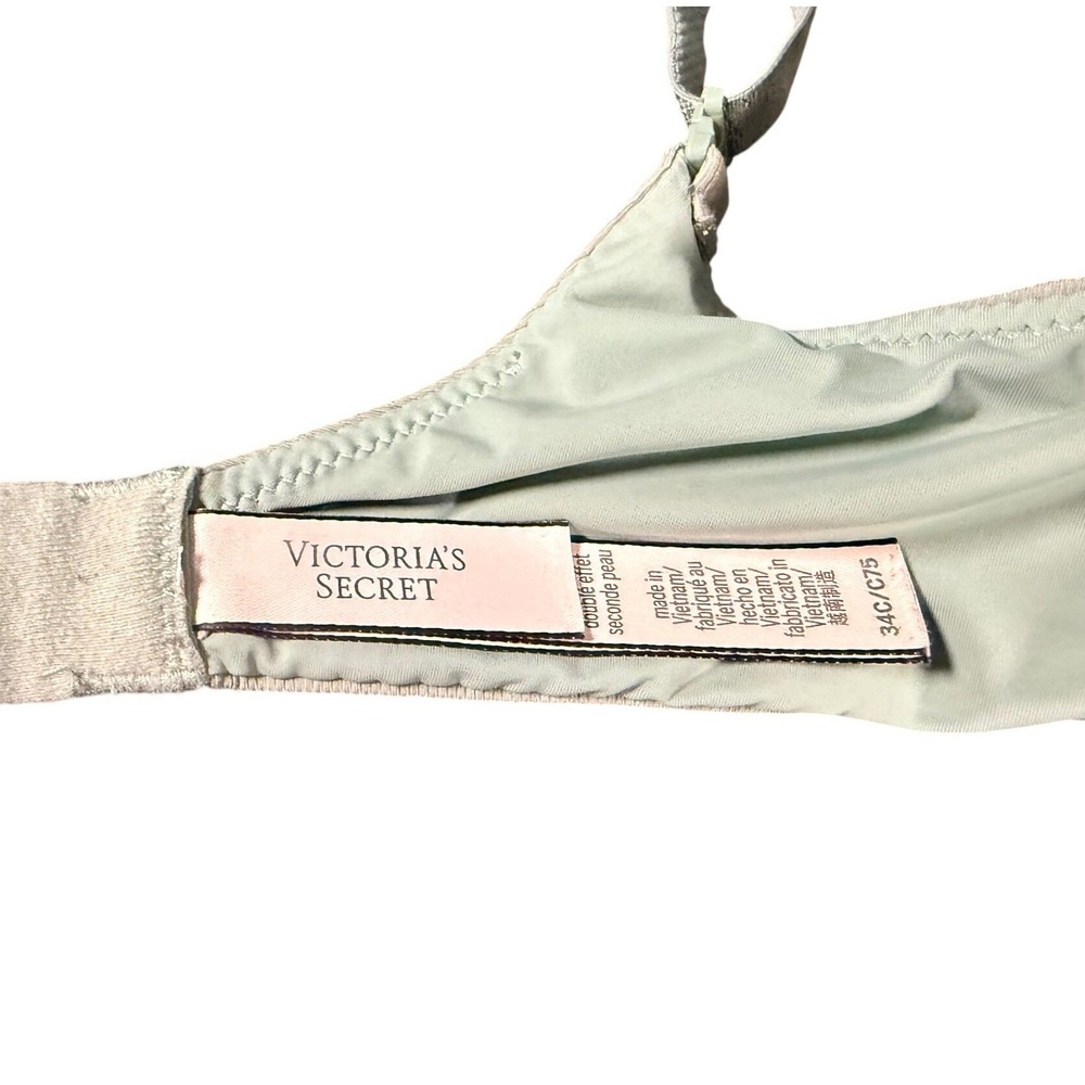Victoria's Secret Lightly Lined T-Shirt Bra light mintAdjustable Straps Size 34C - Picture 5 of 5